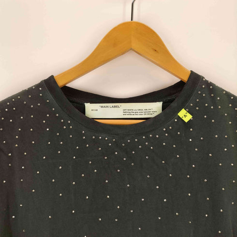 オフホワイト OFF-WHITE ラインストーン装飾タイダイTシャツ メンズ import:S