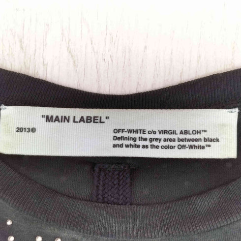 オフホワイト OFF-WHITE ラインストーン装飾タイダイTシャツ メンズ import:S