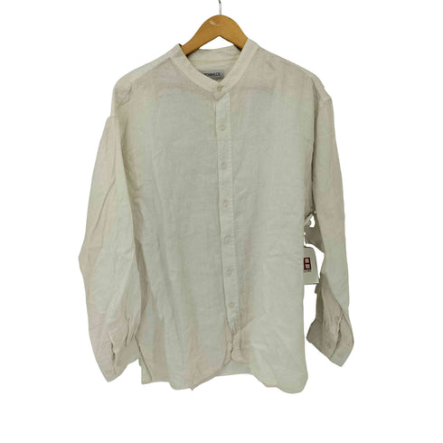 J.EDWARDS リネン L/S バンドカラーシャツ メンズ import:L