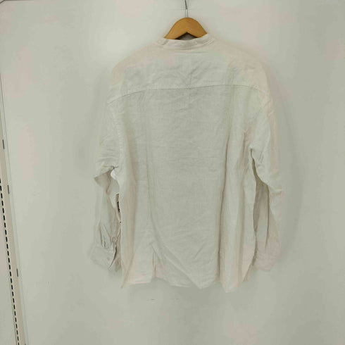 J.EDWARDS リネン L/S バンドカラーシャツ メンズ import:L