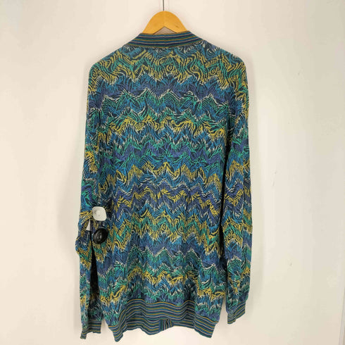 ミッソーニスポーツ MISSONI SPORTS 90S イタリア製 総柄コットンカーディガン メンズ