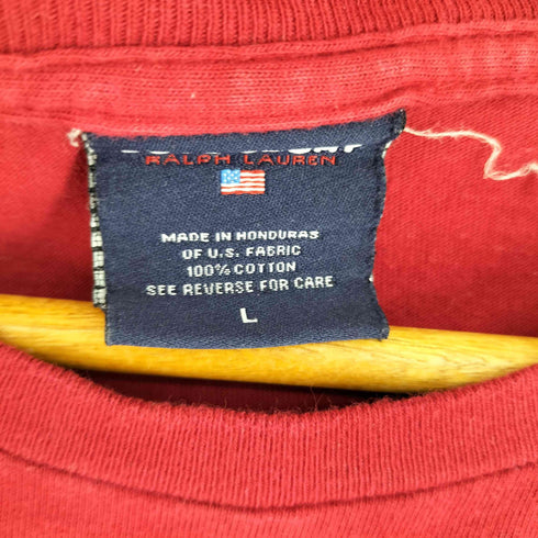 ポロスポーツラルフローレン POLO SPORT RALPH LAUREN 90S-00S フロントポロベアプリント S/S Tシャツ メンズ import:L