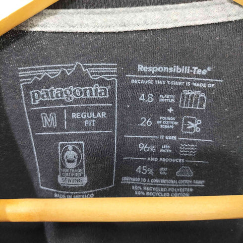 パタゴニア patagonia 両面ロゴプリント ロングスリーブTシャツ メンズ import:M