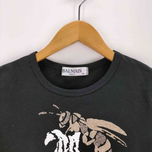 バルマン BALMAIN ラメプリントクルーネックTシャツ レディース JPN:38