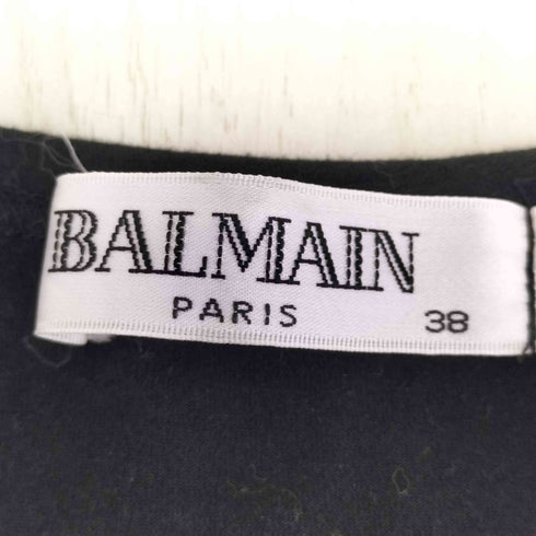 バルマン BALMAIN ラメプリントクルーネックTシャツ レディース JPN:38