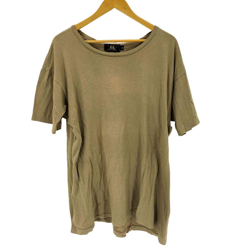 ダブルアールエルラルフローレン RRL RALPH LAUREN 90S USA製 三ツ星タグ クルーネックTシャツ メンズ import:XL