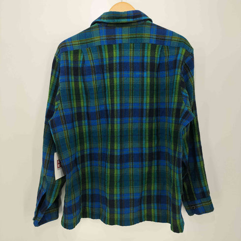 ペンドルトン PENDLETON 70S USA製 オンブレ フランネル L/S ワークシャツ メンズ import:XL