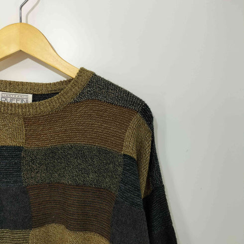 GIANFRANCO RUFFINI 総柄 クルーネック プルオーバー ニット メンズ LARGE