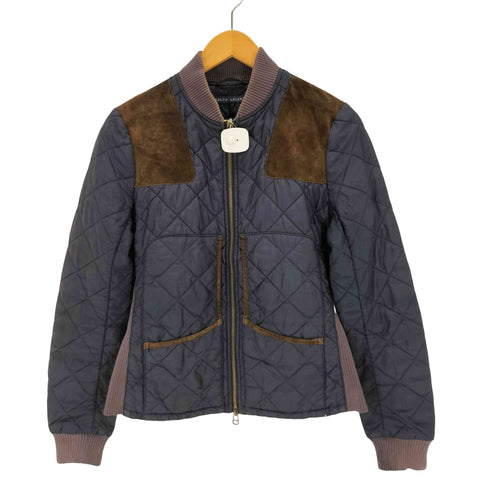 ラルフローレン RALPH LAUREN 異素材キルティングブルゾン レディース import:L