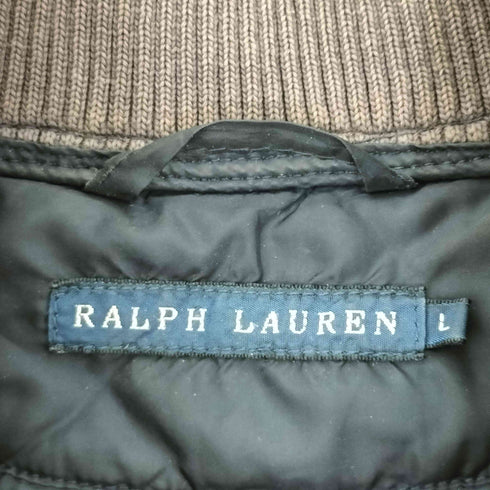 ラルフローレン RALPH LAUREN 異素材キルティングブルゾン レディース import:L