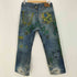 リーバイス Levis 復刻 702XX ボタン裏J22 BIG E シンチバック 赤耳 リメイク ペイント デニム メンズ