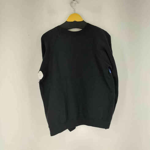 ヘインズ Hanes 80S USA製 フロントラメプリント ラグランスウェット メンズ import:L