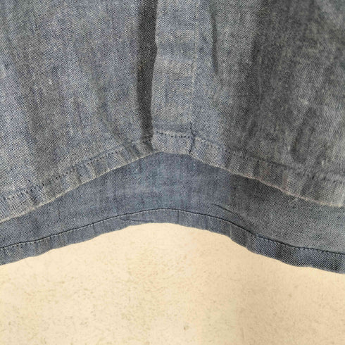 フラックスバイジーンエンゲラール FLAX by Jeanne Engelhart 90s リトアニア製 リネンS/S シャツ メンズ JPN:S