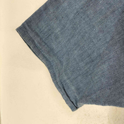 フラックスバイジーンエンゲラール FLAX by Jeanne Engelhart 90s リトアニア製 リネンS/S シャツ メンズ JPN:S