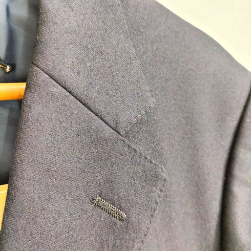 ロロピアーナ Loro Piana イタリア製 ウール100 シングル 3B テーラードジャケット 裾ダブル タック スラックス セットアップ メンズ A6