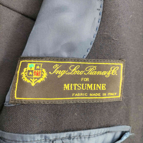 ロロピアーナ Loro Piana イタリア製 ウール100 シングル 3B テーラードジャケット 裾ダブル タック スラックス セットアップ メンズ A6