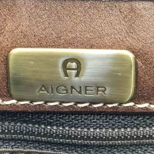 アイグナー AIGNER フェルト地 トートバッグ レディース