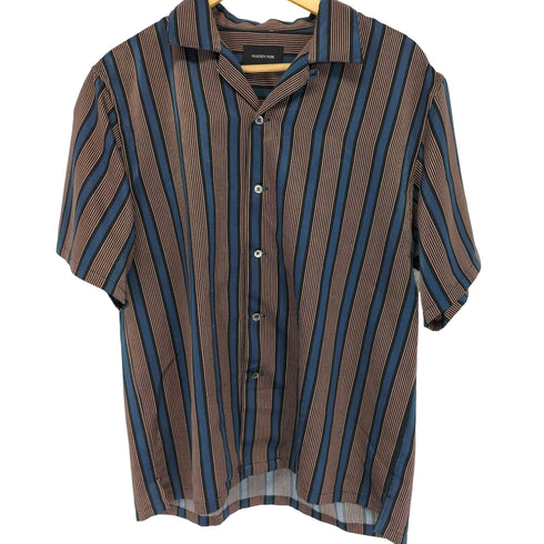 メイデンノワール MAIDEN NOIR ストライプショートスリーブシャツ メンズ