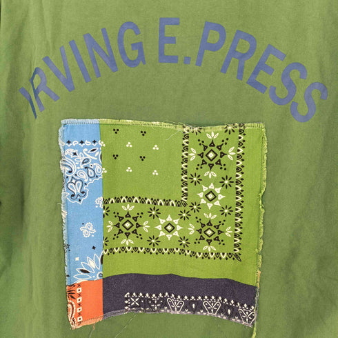 ジェイプレス J.PRESS バンダナ刺繍クルーネックTシャツ メンズ import:M