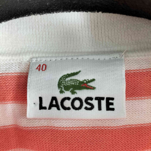 ラコステ LACOSTE S/S ボーダー ポロニット レディース EUR:40