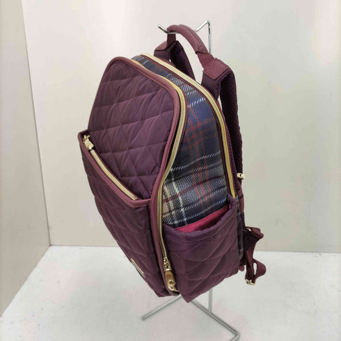 キンロックバイキンロックアンダーソン KINLOCH ANDERSON チェック 柄 キルティング バックパック レディース