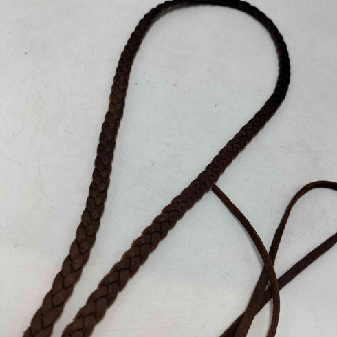 ポロラルフローレン POLO RALPH LAUREN 90S Silver 925 刻印 Native Necklace ネイティブ ネックレス コンチョボタン 編み込みレザー メンズ