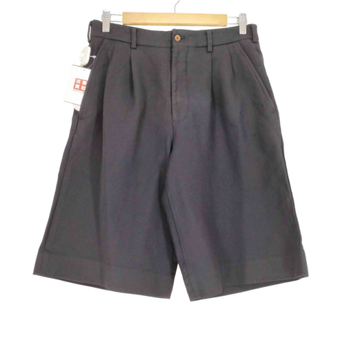 コムデギャルソンオムドゥ COMME des GARCONS HOMME DEUX ポリ縮 製品染 2タックショーツ メンズ JPN:S