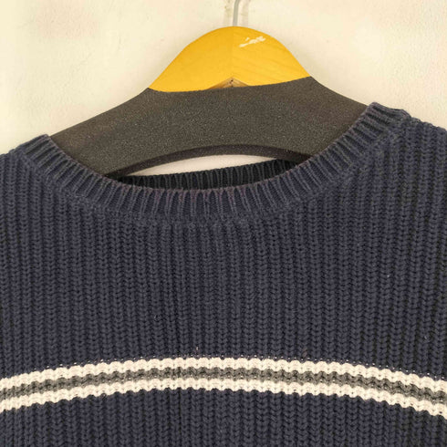 ノーティカ NAUTICA ボーダーコットンニット メンズ import:XL