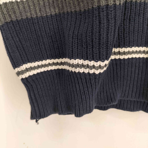 ノーティカ NAUTICA ボーダーコットンニット メンズ import:XL