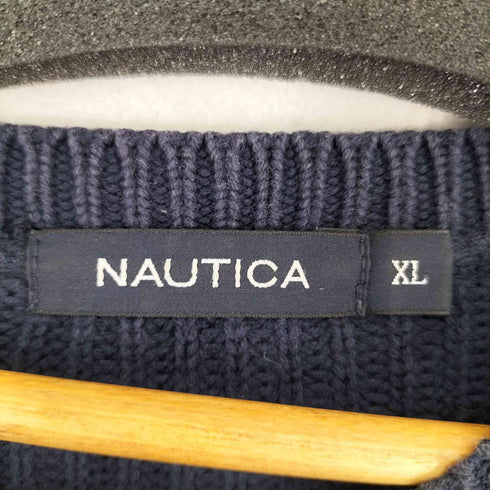 ノーティカ NAUTICA ボーダーコットンニット メンズ import:XL
