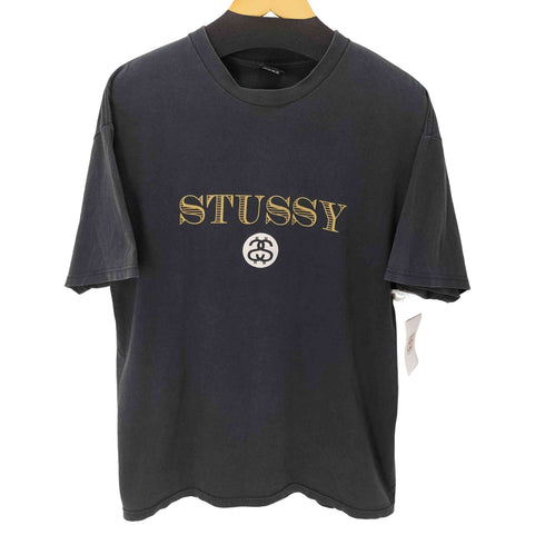 ステューシー Stussy S/S 両面ロゴプリントコットンクルーネックTシャツ メンズ import:L