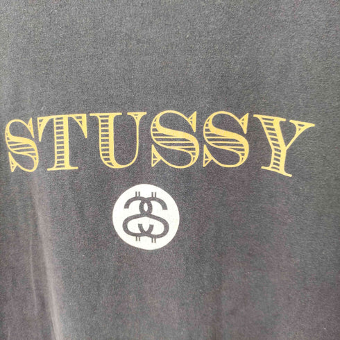 ステューシー Stussy S/S 両面ロゴプリントコットンクルーネックTシャツ メンズ import:L