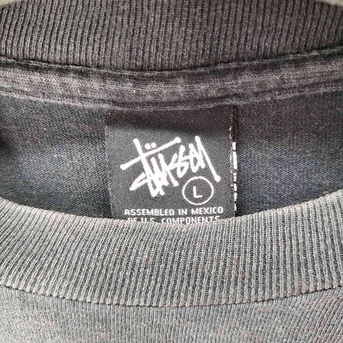 ステューシー Stussy S/S 両面ロゴプリントコットンクルーネックTシャツ メンズ import:L