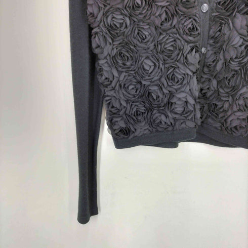 NANETTE LEPORE フラワー テクスチャ ニット カーディガン レディース import:M