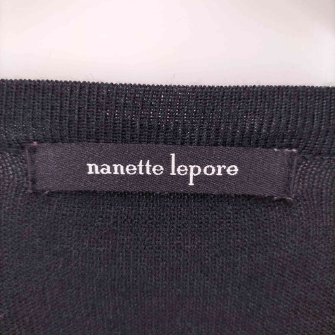 NANETTE LEPORE フラワー テクスチャ ニット カーディガン レディース import:M