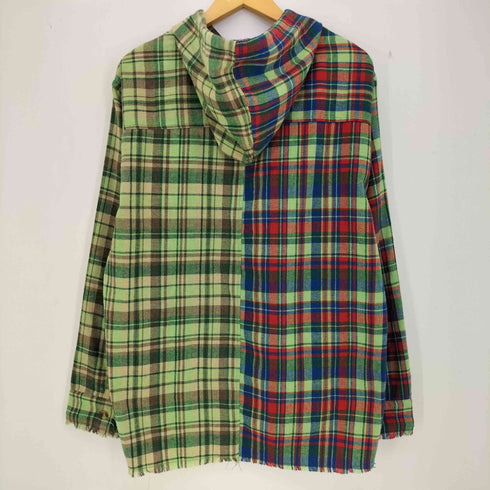 AFB HOODED SHIRTS チェック フーディシャツ メンズ import:L
