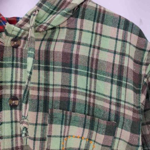 AFB HOODED SHIRTS チェック フーディシャツ メンズ import:L