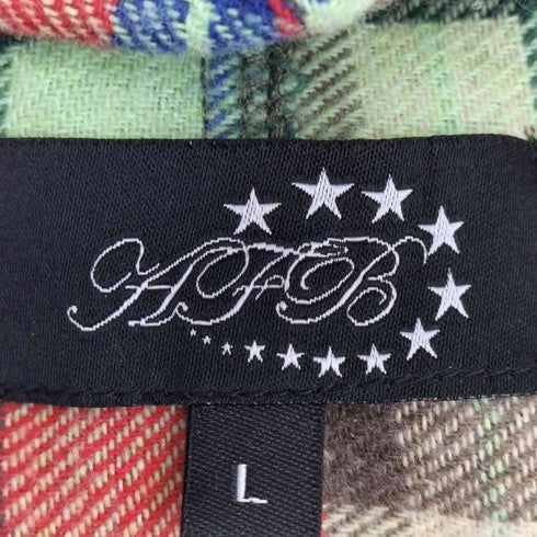 AFB HOODED SHIRTS チェック フーディシャツ メンズ import:L