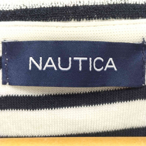 ノーティカ NAUTICA ビックシルエット パイル ポケットTシャツ ボーダー柄 メンズ import:M