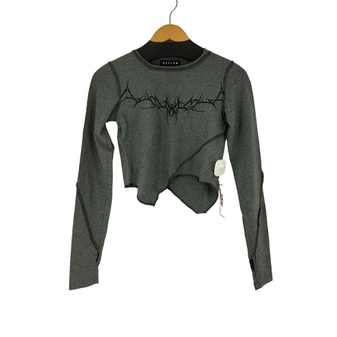 レフレム REFLEM アシンメトリークロップドL/S Tee レディース FREE