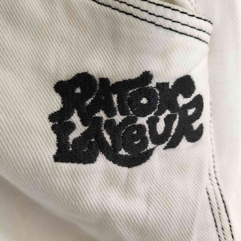 RATON LAVEUR ロゴ刺繍 ステッチ ワイドデニム メンズ