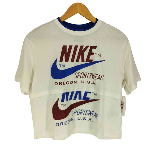ナイキ NIKE 再構築 フロッキープリントクルーネックTシャツ レディース JPN:S