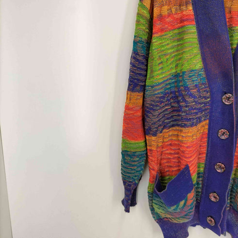 ミッソーニ MISSONI イタリア製 マルチカラー カーディガン レディース