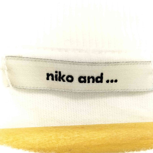ニコアンド niko and... バック布帛CITYフォトTシャツ レディース