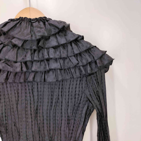 NOKO OHNO フラワー ジャガード プリーツ ジャケット メンズ 38