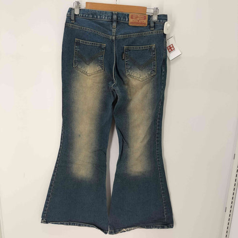 COMYCOM USED加工 ベルボトムデニムパンツ メンズ 34/32