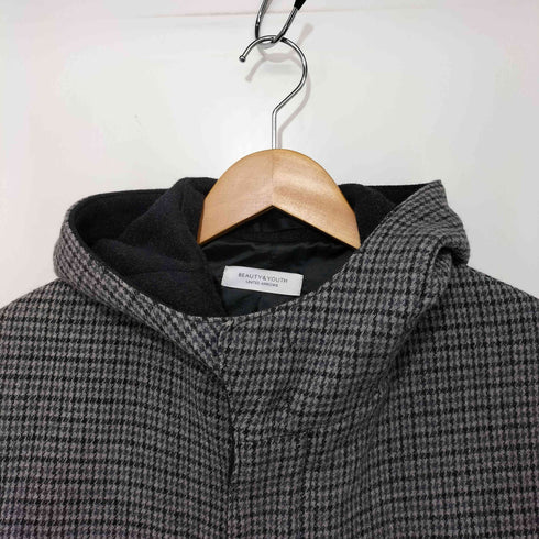 ビューティーアンドユースユナイテッドアローズ BEAUTY & YOUTH UNITED ARROWS ダブル メルトン フーディコート メンズ S
