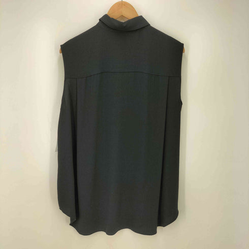 セオリー theory 24SS POWDER CREPE OS SLEEVLESS SH J パウダークレープスリーブレスシャツブラウス レディース import:S