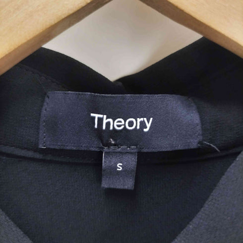 セオリー theory 24SS POWDER CREPE OS SLEEVLESS SH J パウダークレープスリーブレスシャツブラウス レディース import:S