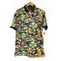 ポロラルフローレン POLO RALPH LAUREN CLASSIC FIT PENNANT ALLOVER PRINT POLO SHIRT ロゴパッチ ペナントフラッグ柄 ポロベアプリント ポロシャツ メンズ M